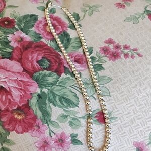 Elegant Silver Beaded Necklace